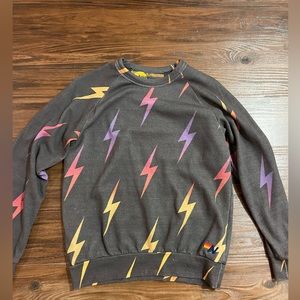 aviator nation lighting bolt crew neck